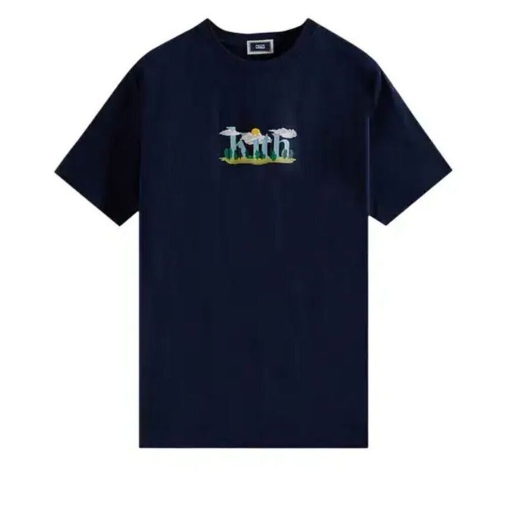 Kith RARE Cloud Serif Logo Tee in the 'Nocturnal' colorway, Lrg $220 D1